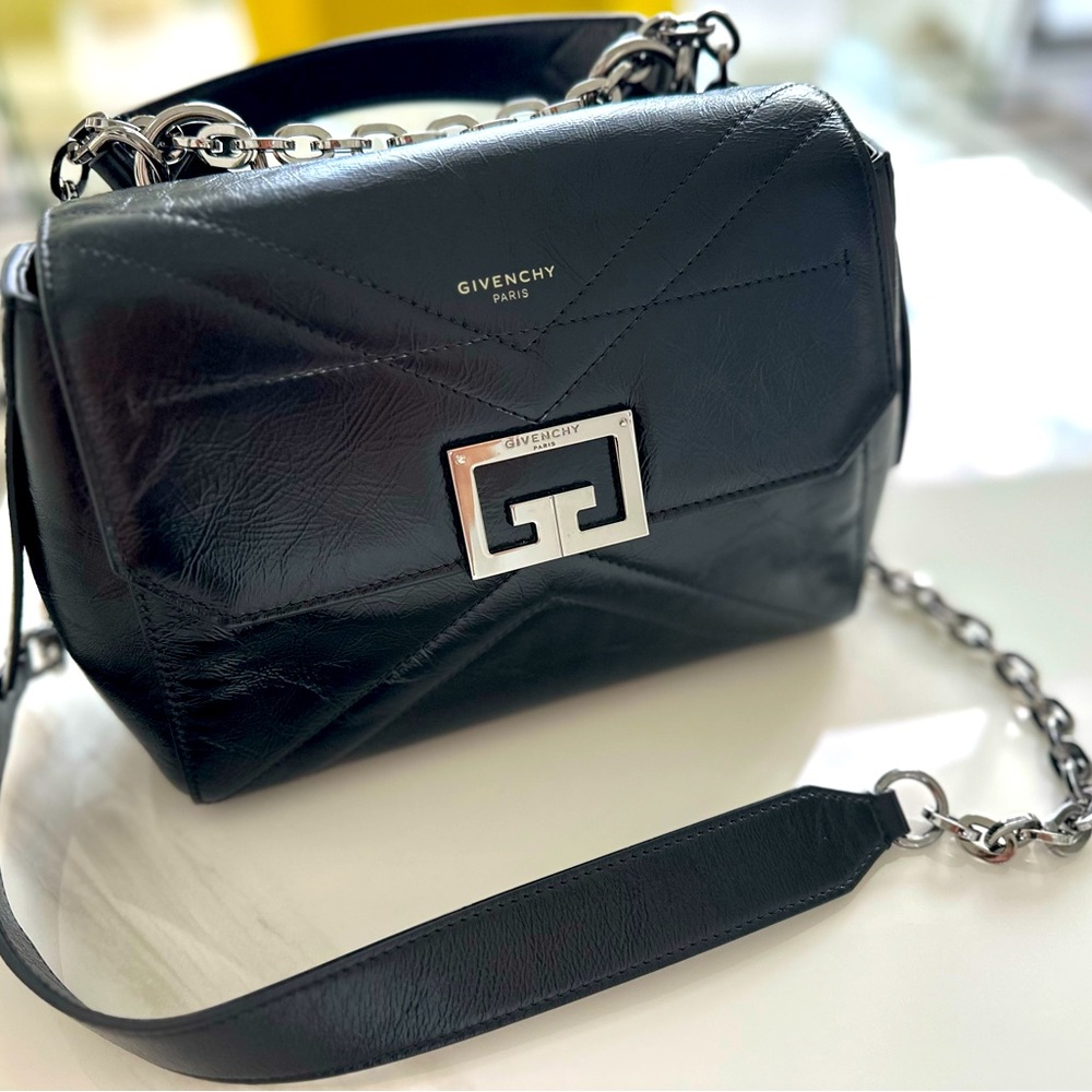 Givenchy Small Crossbody Designer Bag Crinkled Glazed Leather